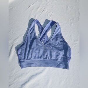 We Are Wear Tala Sculpt Seamless Wrap Sports Bra in Violet Marl